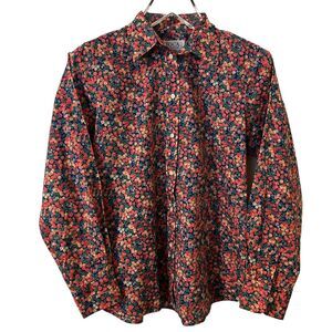 Avoca Collection Vintage Irish County of Wicklow Floral Button-Down Top - Sz 14